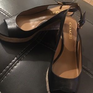 Butter soft like new coach wedge sandals